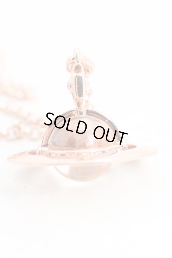 画像2: ヴィヴィアンウエストウッド 中古 / スモールオーブネックレス  ピンクゴールド  H-25-03-30-017-nl-OD-ZH (2)