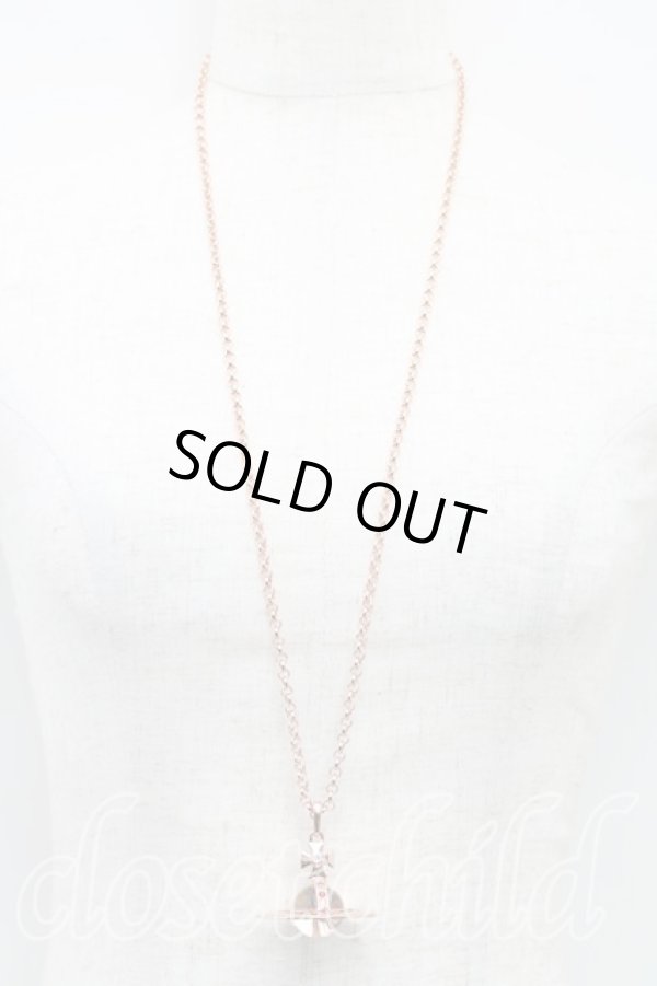 画像6: ヴィヴィアンウエストウッド 中古 / スモールオーブネックレス  ピンクゴールド  H-25-03-30-017-nl-OD-ZH (6)