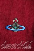 画像5: ヴィヴィアンウエストウッド 中古 / カラーオーブ刺繍カーディガン L 赤  H-25-03-30-160-to-OD-ZH (5)