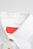 画像6: ヴィヴィアンウエストウッド 中古 / カラーオーブ刺繍半袖シャツ II(9号相当） 白  H-25-03-30-161-bl-OD-ZH (6)