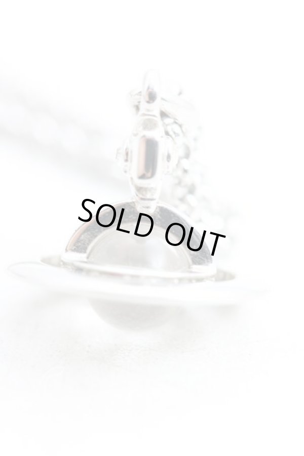 画像2: ヴィヴィアンウエストウッド 中古 / プチオーブネックレス  シルバー  H-25-03-30-019-nl-OD-ZH (2)