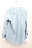 画像2: ヴィヴィアンウエストウッド MAN 中古 / オーブ刺繍ストライプシャツ 48（メンズL相当） 青  H-25-03-30-165-bl-OD-ZH (2)