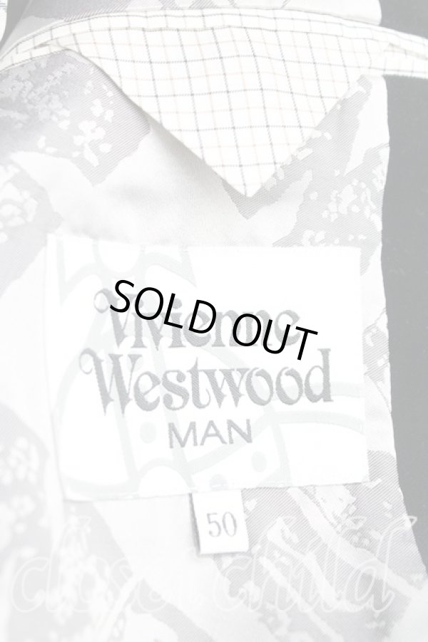 画像3: ヴィヴィアンウエストウッド MAN 中古 / 別珍ジャケット 50(メンズXL) 黒  H-25-04-06-003-jc-OD-ZH (3)