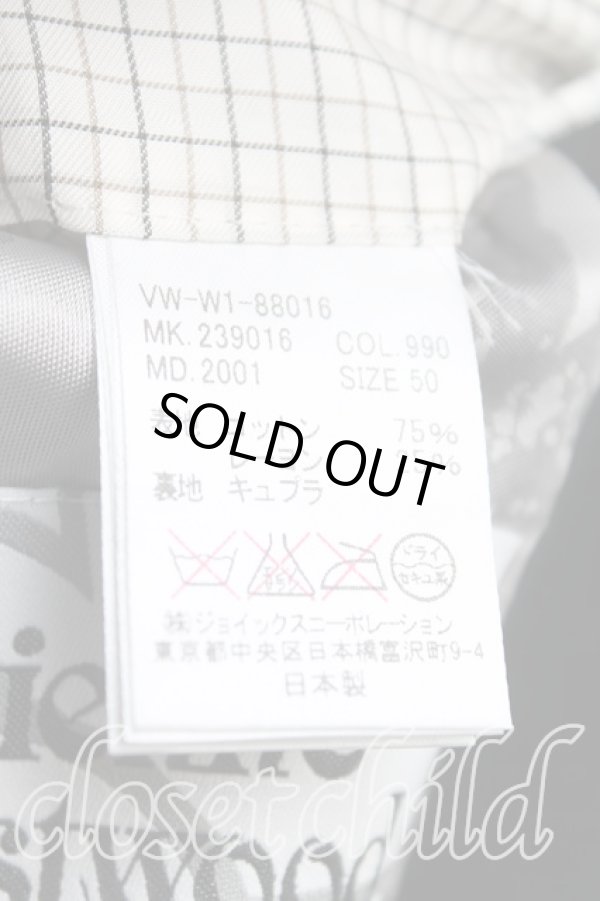 画像4: ヴィヴィアンウエストウッド MAN 中古 / 別珍ジャケット 50(メンズXL) 黒  H-25-04-06-003-jc-OD-ZH (4)