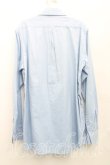 画像2: ヴィヴィアンウエストウッド MAN 中古 / カラーオーブ刺繍シャツ III(メンズL相当） 青  H-25-04-06-028-bl-OD-ZH (2)