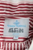 画像3: ヴィヴィアンウエストウッド MAN 中古 / カラーオーブ刺繍ストライプシャツ 44（メンズS相当） 赤  H-25-04-06-032-bl-OD-ZH (3)