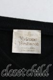 画像3: ヴィヴィアンウエストウッド 中古 / カラーオーブ刺繍Vネックニット 不明 黒  H-25-04-06-043-to-IN-ZH (3)