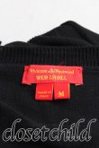 画像3: ヴィヴィアンウエストウッド 中古 / カラーオーブ刺繍コットンロングカーディガン M 黒  H-25-04-06-055-to-OD-ZH (3)