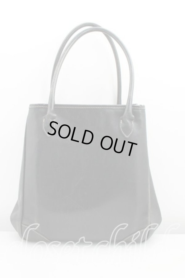 画像2: ヴィヴィアンウエストウッド 中古 / オーブ型押レザーハンドバッグ  黒  H-25-04-06-066-ba-IN-ZH (2)