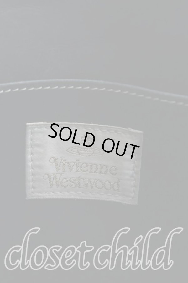 画像4: ヴィヴィアンウエストウッド 中古 / オーブ型押レザーハンドバッグ  黒  H-25-04-06-066-ba-IN-ZH (4)