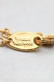 画像4: ヴィヴィアンウエストウッド 中古 / ヴィンテージスモールオーブネックレス  青ｘゴールド  H-25-04-06-079-nl-OD-ZH (4)