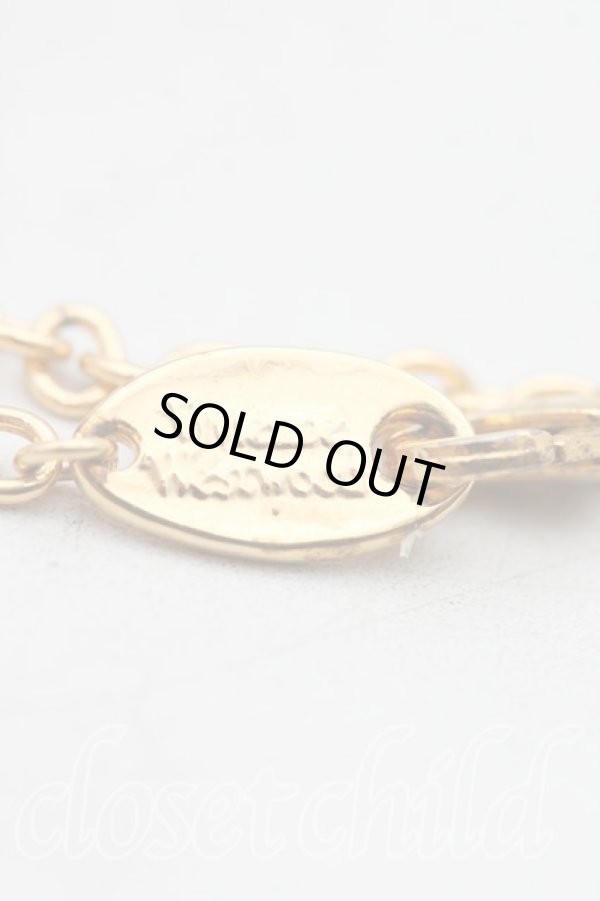 画像4: ヴィヴィアンウエストウッド 中古 / ヴィンテージスモールオーブネックレス  青xゴールド  H-25-04-06-079-nl-OD-ZH (4)