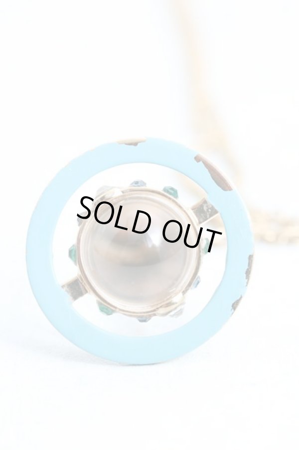 画像3: ヴィヴィアンウエストウッド 中古 / ヴィンテージタイニーオーブネックレス  青xゴールド  H-25-04-06-080-nl-OD-ZH (3)