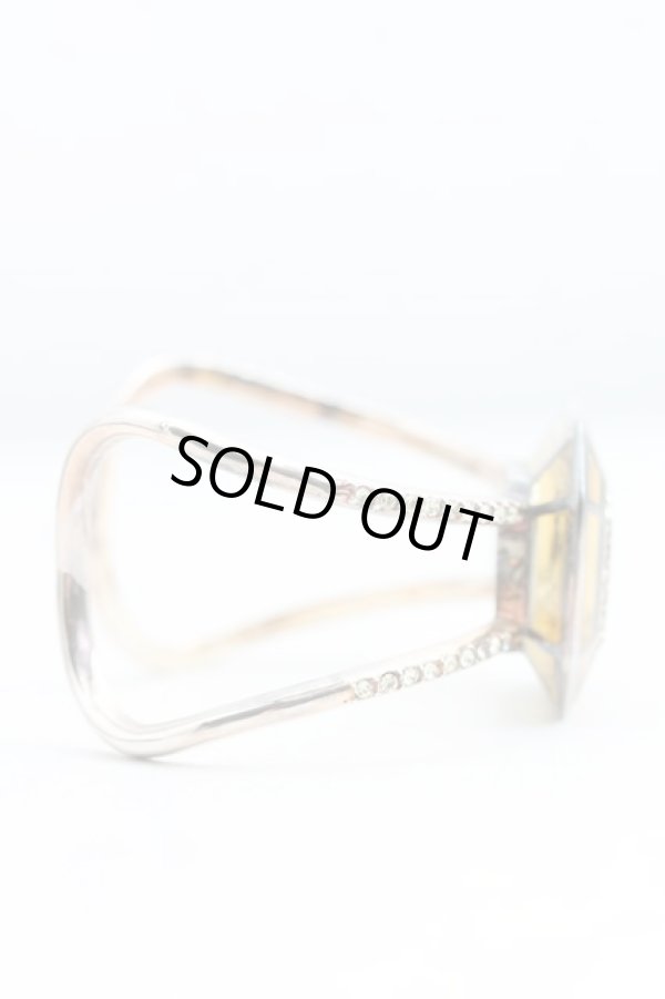 画像3: ヴィヴィアンウエストウッド 中古 / エメラルドフレームバングル  ゴールド  H-25-04-06-091-ac-IN-ZH (3)