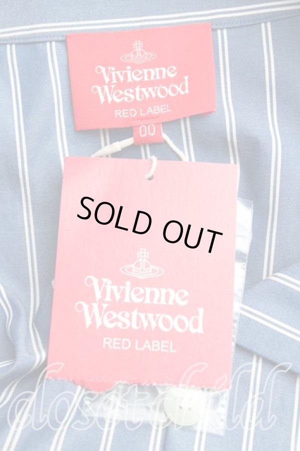 画像3: ヴィヴィアンウエストウッド 中古 / ストライプシャツワンピース 00(ワンサイズ) 青  H-25-04-06-009-op-IN-ZH (3)