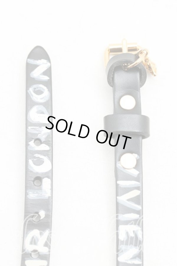 画像2: ヴィヴィアンウエストウッド 中古 / BRIXTONブレスレット  黒  H-25-04-06-094-ac-OD-ZH (2)