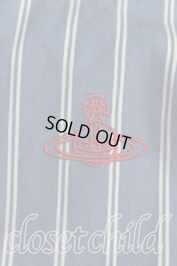 画像6: ヴィヴィアンウエストウッド 中古 / ストライプシャツワンピース 00(ワンサイズ) 青  H-25-04-06-009-op-IN-ZH (6)