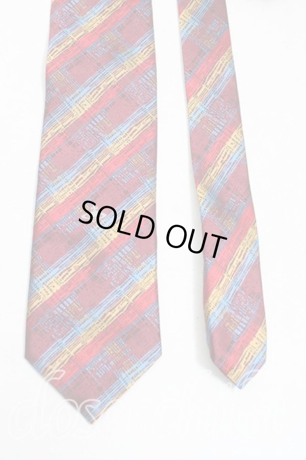 画像2: ヴィヴィアンウエストウッド MAN 中古 / オーブptレジメンタルネクタイ  赤x青x黄色  H-25-04-06-120-gd-OD-ZH (2)