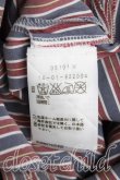 画像4: ANGLOMANIA 中古 / ストライプフリルシャツ 42（11号相当） 赤×灰  H-25-04-06-014-bl-IN-ZH (4)