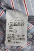 画像4: ヴィヴィアンウエストウッド 中古 / ストライプフロント変形シャツ 2(9号相当) 青×赤  H-25-04-06-016-bl-IN-ZH (4)