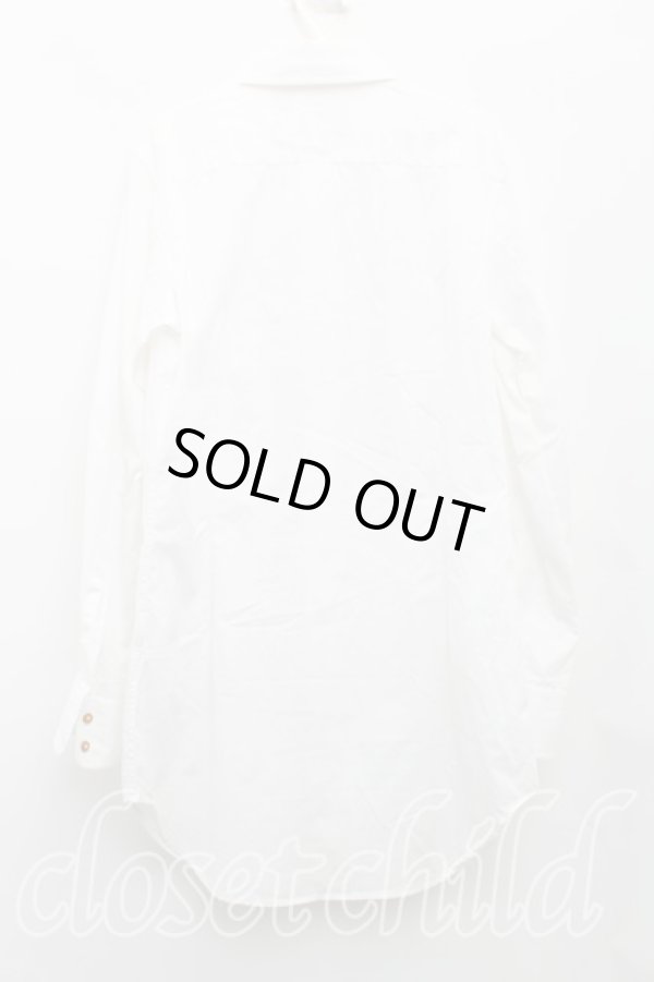 画像2: ヴィヴィアンウエストウッド MAN 中古 / カラーオーブ刺繍シャツ 44(メンズS) 白  H-25-04-06-018-bl-OD-ZH (2)