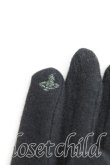 画像2: ヴィヴィアンウエストウッド 中古 / オーブ型押シ手袋  黒  H-25-04-13-025-gd-OD-ZH (2)