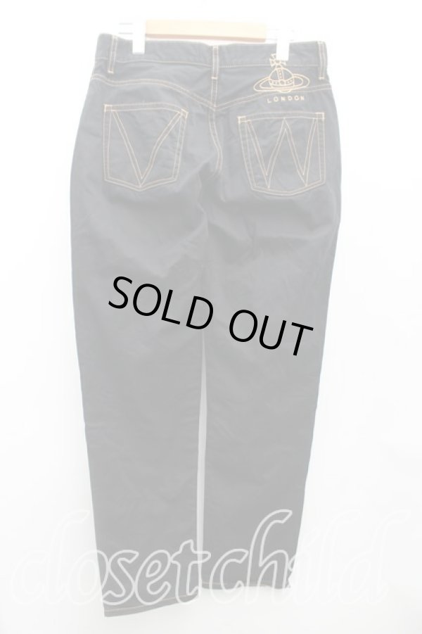 画像2: ヴィヴィアンウエストウッド 中古 / サティア刺繍パンツ W30 黒  H-25-04-13-078-pa-OD-ZH (2)