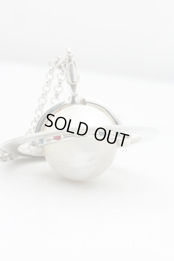 画像2: ヴィヴィアンウエストウッド 中古 / giant orb neckless(パールVer)  シルバー  H-25-04-13-013-nl-IN-ZH (2)