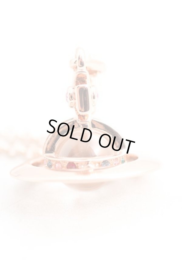 画像2: ヴィヴィアンウエストウッド 中古 / タイニーオーブネックレス  ピンクゴールド  H-25-04-13-014-nl-OD-ZH (2)