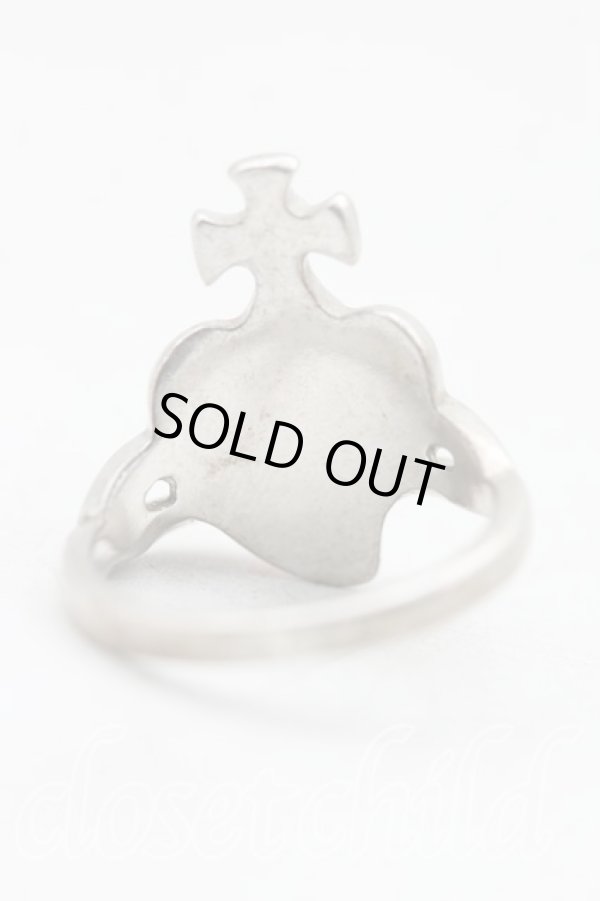 画像4: ヴィヴィアンウエストウッド 中古 / ディアマンテハートリング S(11号) シルバー  H-25-04-13-018-rg-OD-ZH (4)