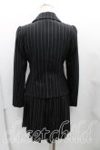 画像2: ヴィヴィアンウエストウッド 中古 / ストライプウエストコートセットアップ 01（7号相当） 黒  H-25-04-20-026-su-OD-ZH (2)