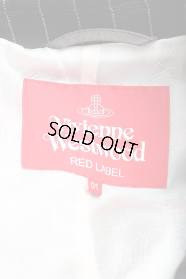 画像5: ヴィヴィアンウエストウッド 中古 / ストライプウエストコートセットアップ 01(7号) 黒  H-25-04-20-026-su-OD-ZH (5)