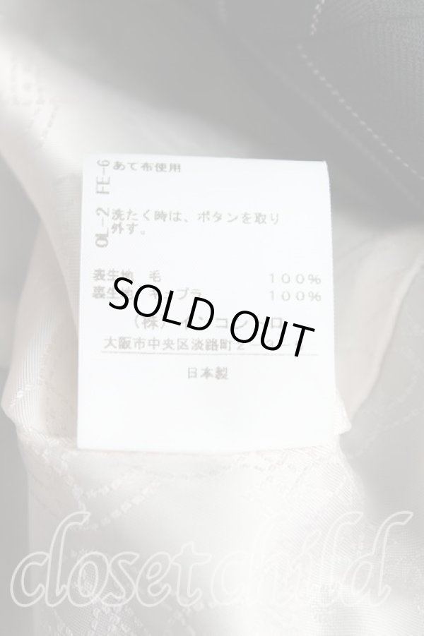 画像7: ヴィヴィアンウエストウッド 中古 / ストライプウエストコートセットアップ 01(7号) 黒  H-25-04-20-026-su-OD-ZH (7)