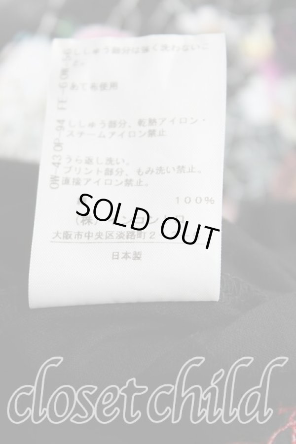画像5: ヴィヴィアンウエストウッド 中古 / フラワーptTシャツ 03（11号相当） 黒  H-25-04-20-028-ts-OD-ZH (5)