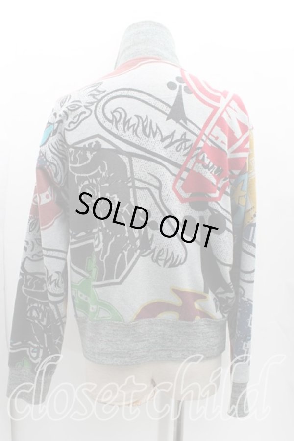 画像2: ヴィヴィアンウエストウッド MAN 中古 / FRAT HOUSEトラックジャケット 46(メンズM) 灰  H-25-04-20-004-jc-OD-ZH (2)