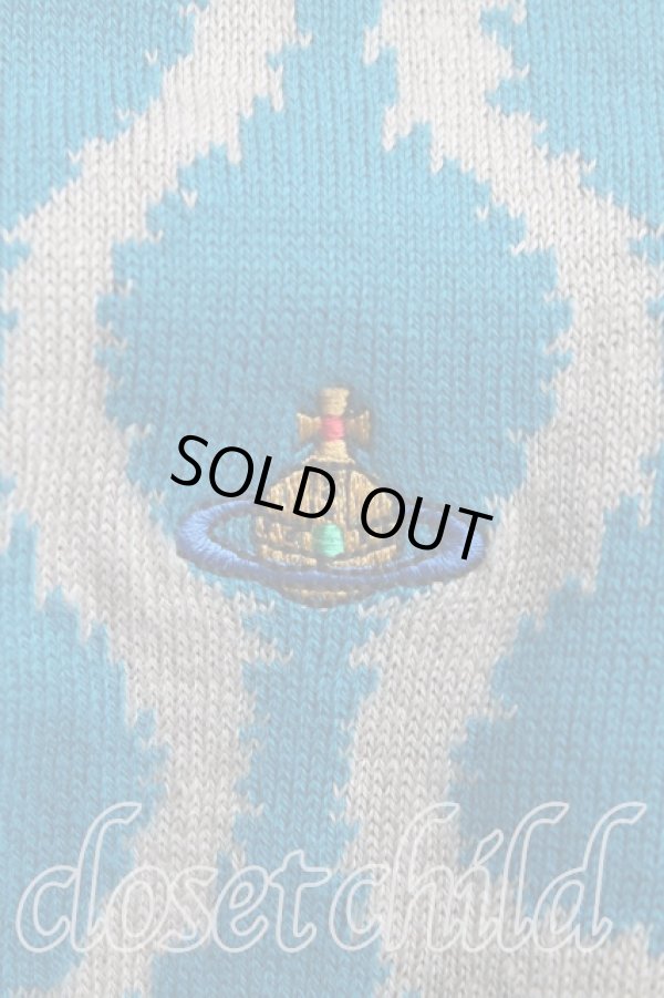 画像6: ヴィヴィアンウエストウッド 中古 / スクイグルカーディガン M 青  H-25-04-20-037-to-OD-ZH (6)