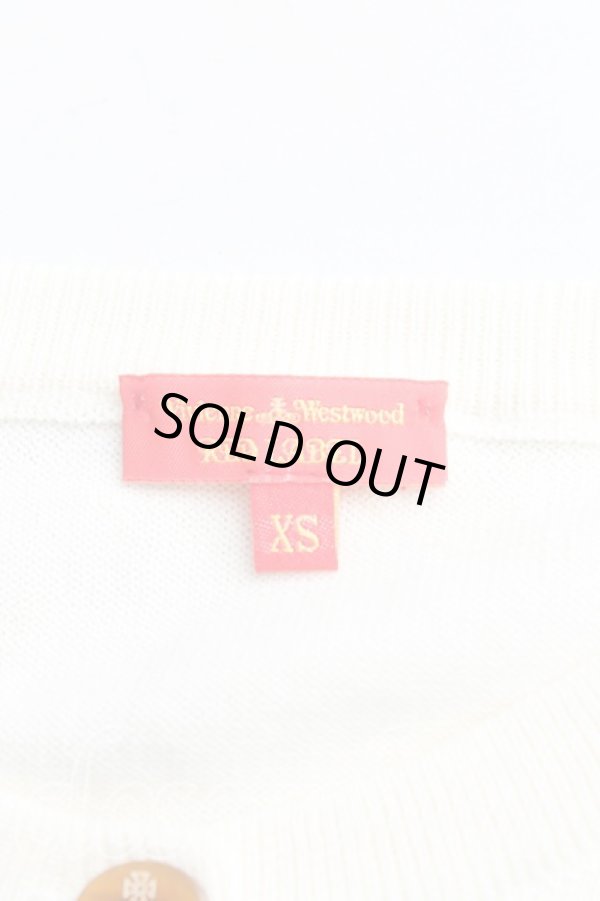 画像3: ヴィヴィアンウエストウッド 中古 / カラーオーブ刺繍カーディガン XS 生成  H-25-04-20-044-to-OD-ZH (3)