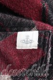 画像5: ヴィヴィアンウエストウッド MAN 中古 / パイル地アーガイルフラップトップス FREE 黒×赤  H-25-04-20-049-to-IN-ZH (5)