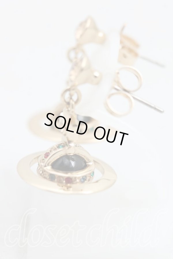 画像2: ヴィヴィアンウエストウッド 中古 / ニュープチオーブピアス  ゴールド  H-25-04-20-059-er-OD-ZH (2)