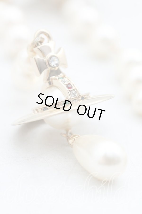 画像2: ヴィヴィアンウエストウッド 中古 / ブロークンパールピアス  ゴールド  H-25-04-20-060-er-OD-ZH (2)