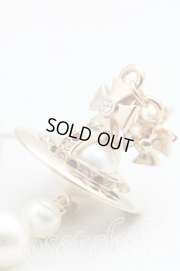 画像3: ヴィヴィアンウエストウッド 中古 / ブロークンパールピアス  ゴールド  H-25-04-20-060-er-OD-ZH (3)