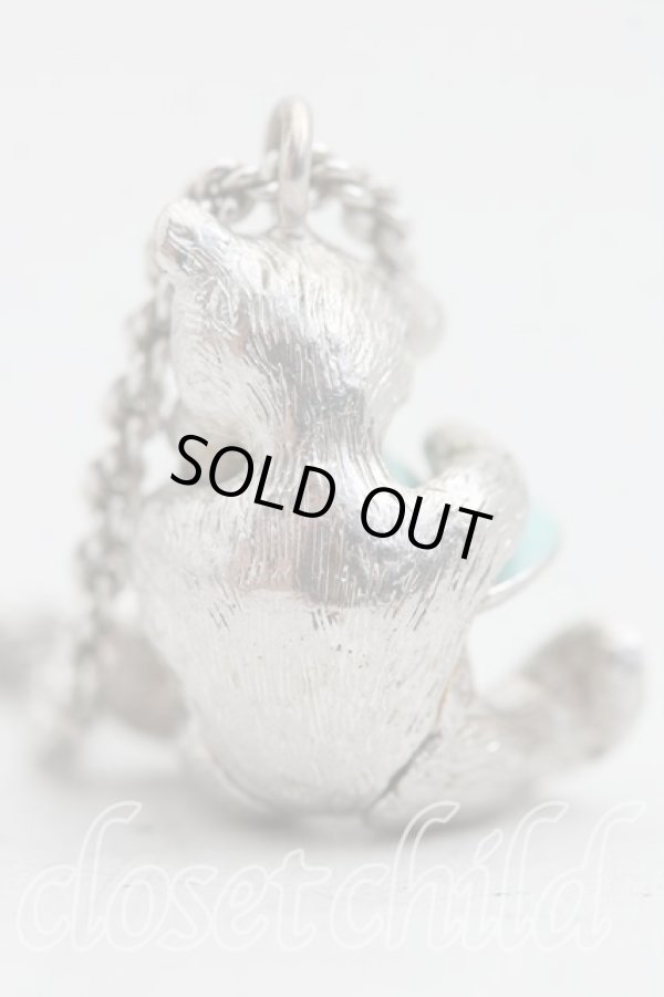 画像4: ヴィヴィアンウエストウッド 中古 / テディベアオーブネックレス  シルバー  H-25-04-20-063-nl-IN-ZH (4)