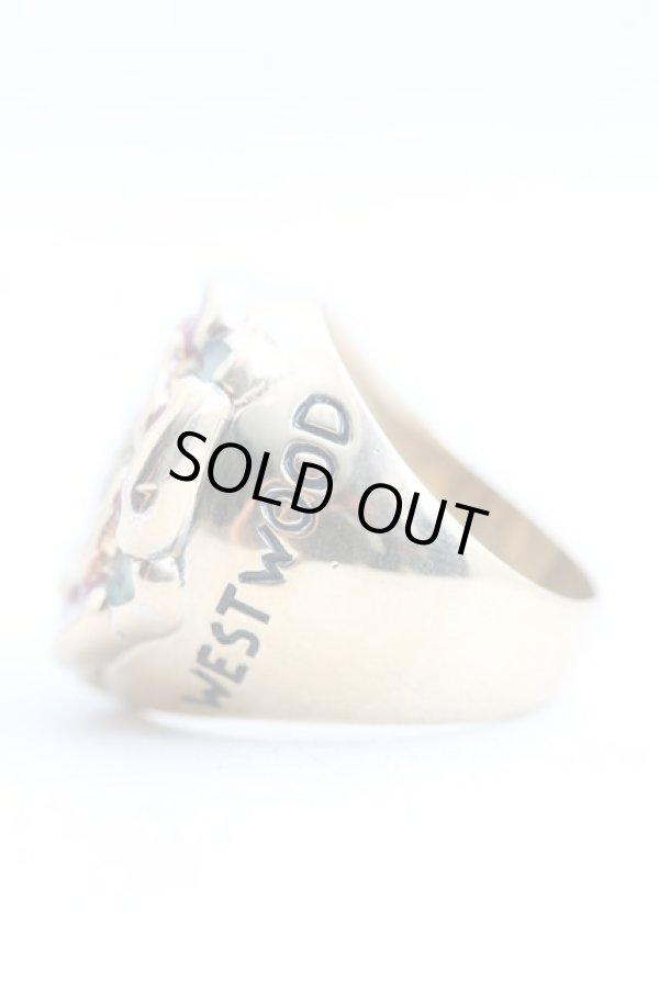 画像2: ヴィヴィアンウエストウッド 中古 / チューダーローズリング M(12号) ゴールド  H-25-04-20-067-rg-OD-ZH (2)