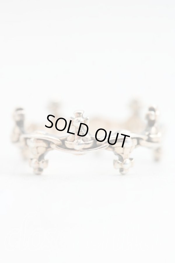 画像2: ヴィヴィアンウエストウッド 中古 / BELINDAリング S（11号） ゴールド  H-25-04-20-069-rg-OD-ZH (2)