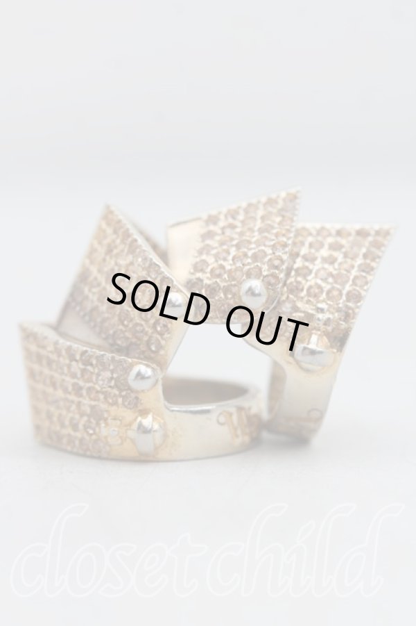 画像2: ヴィヴィアンウエストウッド 中古 / ディアマンテアーマーリング L(15号) ゴールド  H-25-04-20-074-rg-OD-ZH (2)