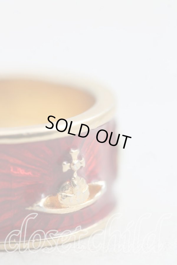 画像3: ヴィヴィアンウエストウッド 中古 / キングリング L(17号) ゴールドx赤  H-25-04-20-075-rg-OD-ZH (3)