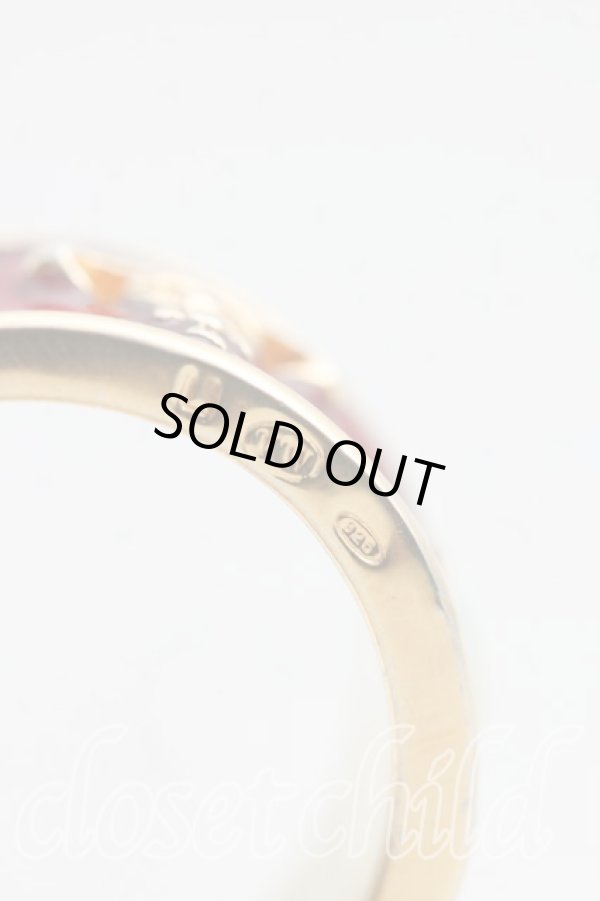 画像4: ヴィヴィアンウエストウッド 中古 / キングリング L(17号) ゴールドx赤  H-25-04-20-075-rg-OD-ZH (4)