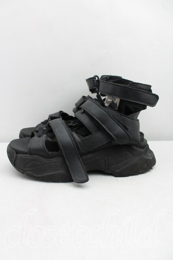 画像3: ヴィヴィアンウエストウッド 中古 / ROMPER 厚底 サンダル 38(24cm) 黒  H-25-04-20-078-sh-OD-ZH (3)