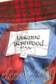 画像3: ヴィヴィアンウエストウッド MAN 中古 / チェックオーバーラップコート 46（メンズM相当） 青ｘ赤  H-25-04-20-009-co-OD-ZH (3)