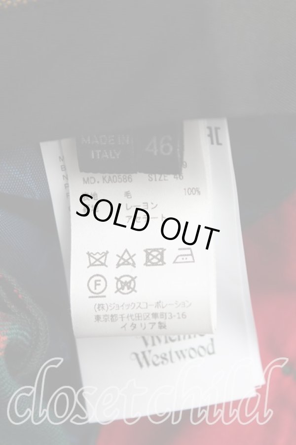 画像4: ヴィヴィアンウエストウッド MAN 中古 / タータンチェックパンツ 46(メンズM) 緑  H-25-04-20-014-pa-OD-ZH (4)